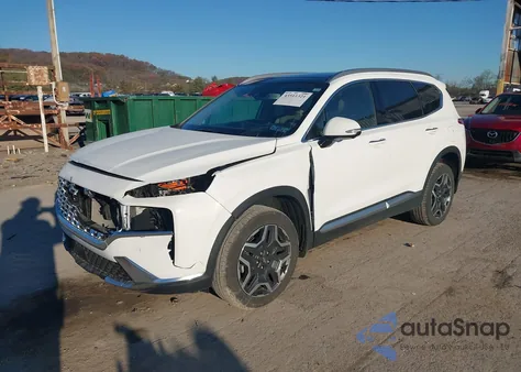 2023 Hyundai Santa Fe Hybrid Sel Premium z USA, uszkodzony, nr VIN 5NMS3DA13PH018601